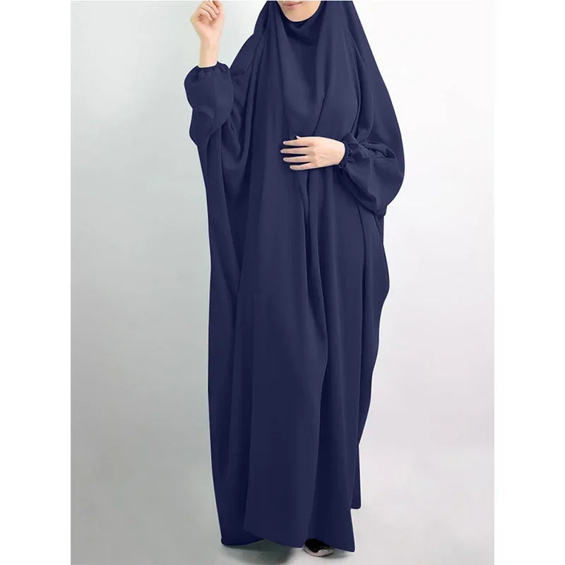 Robe de Prière Musulmane – Abaya Khimar Jilbab À Capuche | Eid & Ramadan