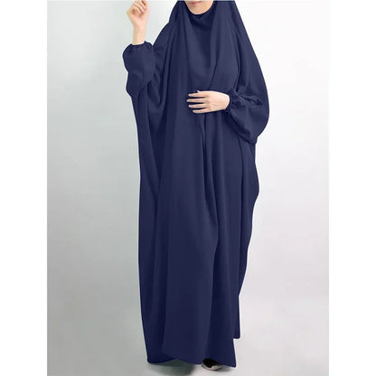 Robe de Prière Musulmane – Abaya Khimar Jilbab À Capuche | Eid & Ramadan