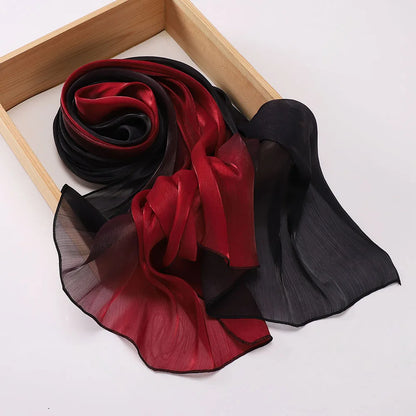 Hijab Satin Bicolore Dégradé – Foulard Islamique Élégant Pour Mariage & Occasions Spéciales
