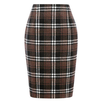Elegant Plaid Skirt – Office & Chic Everyday Style
