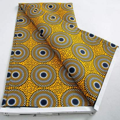 Tissu Wax Africain Ankara Patchwork Batik – Polyester Imprimé, Couture & DIY (6 yards)