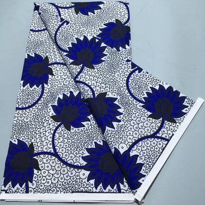 Tissu Wax Africain Ankara Patchwork Batik – Polyester Imprimé, Couture & DIY (6 yards)