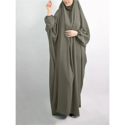 Robe de Prière Musulmane – Abaya Khimar Jilbab À Capuche | Eid & Ramadan