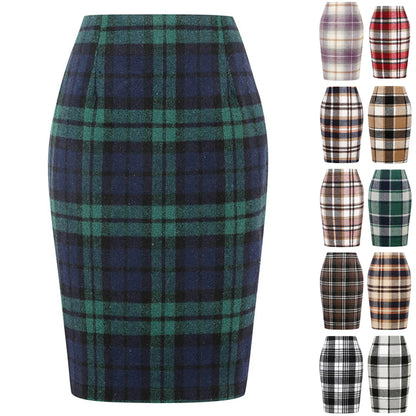 Elegant Plaid Skirt – Office & Chic Everyday Style