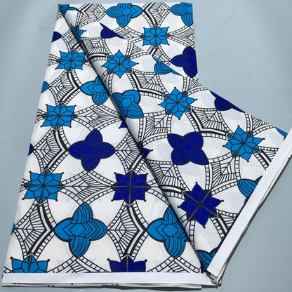 Tissu Wax Africain Ankara Patchwork Batik – Polyester Imprimé, Couture & DIY (6 yards)