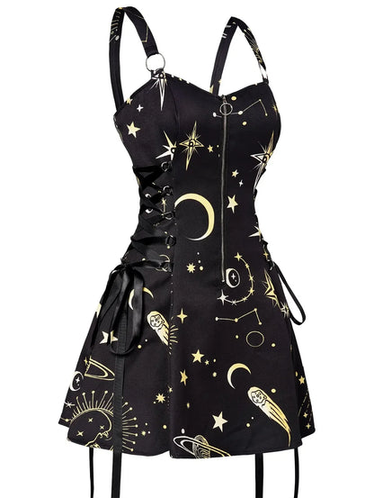 Robe Mini À Carreaux Style Gothic Punk – Sans Bretelles, Taille Haute, Streetwear Y2K Vintage Lolita