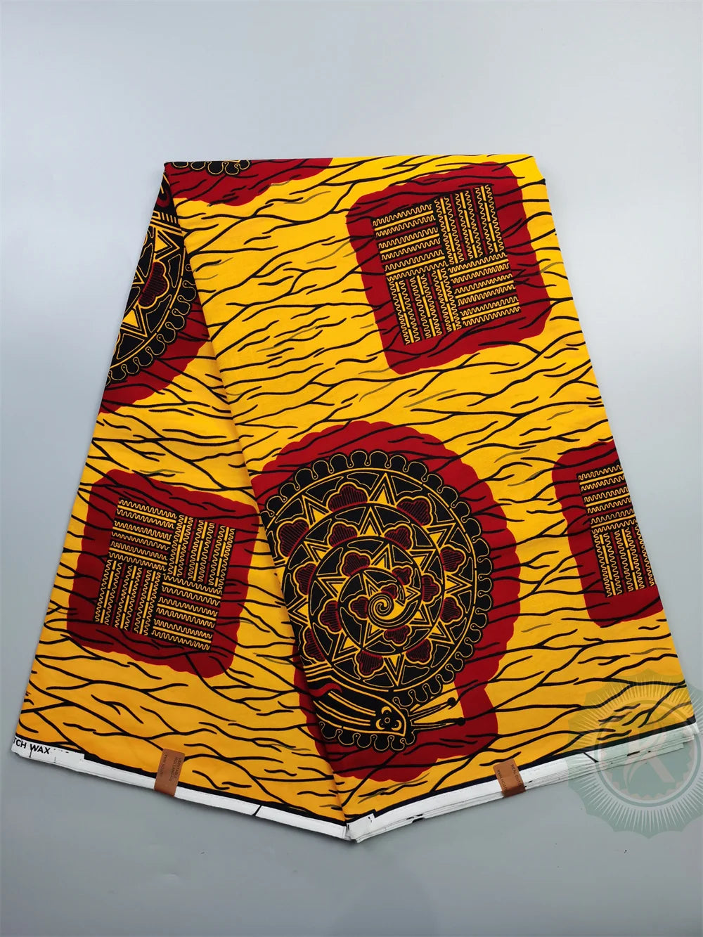 Tissu Wax Hollandais Véritable 100% Coton – Pagne Africain, 6 Yards
