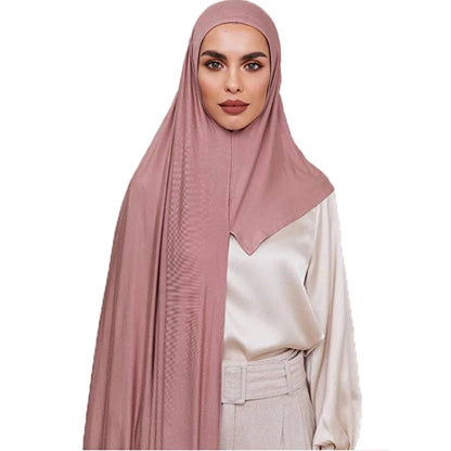 Hijab Instantané One Loop en Coton – Foulard Islamique Femme, Toutes Saisons