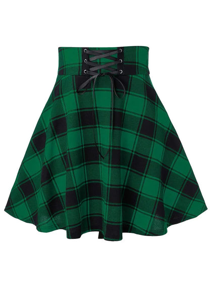 Gothic Plaid Skirt – Women's Punk & Grunge Style