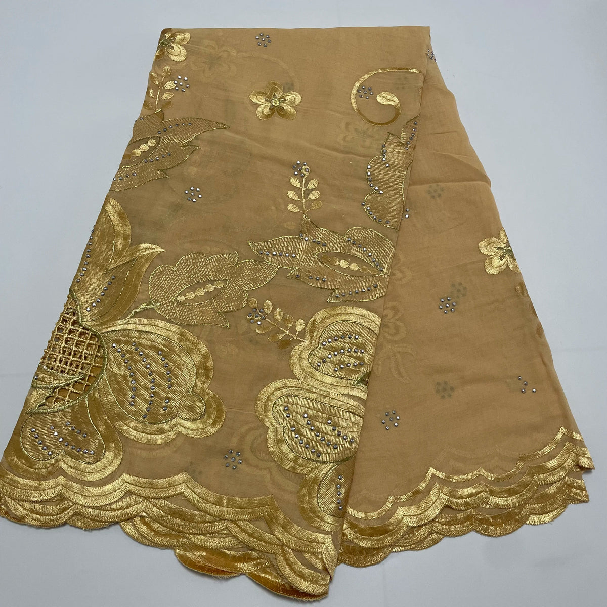 Foulard Islamique 100% Coton Brodé – Hijab Châle Style Dubaï | Toutes Saisons