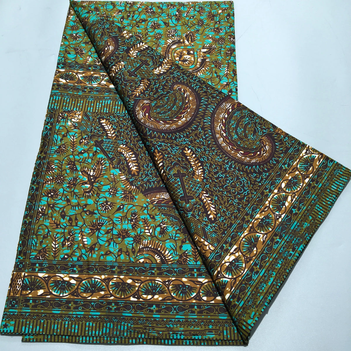 Tissu Wax Africain Ankara Patchwork Batik – Polyester Imprimé, Couture & DIY (6 yards)