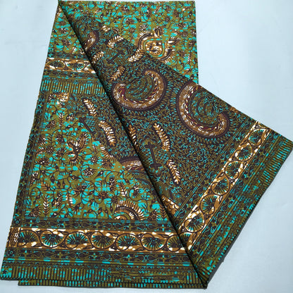Tissu Wax Africain Ankara Patchwork Batik – Polyester Imprimé, Couture & DIY (6 yards)