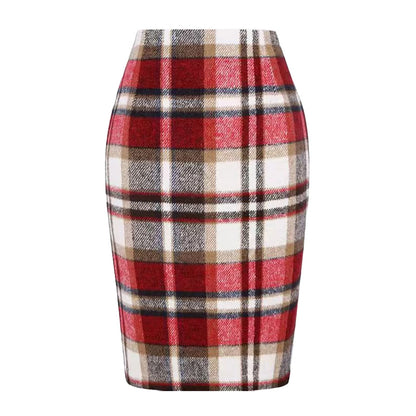 Elegant Plaid Skirt – Office & Chic Everyday Style