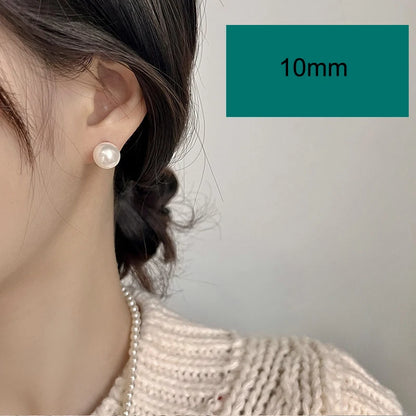Boucles d'Oreilles Clous Perle d'Eau Douce – Argent 925