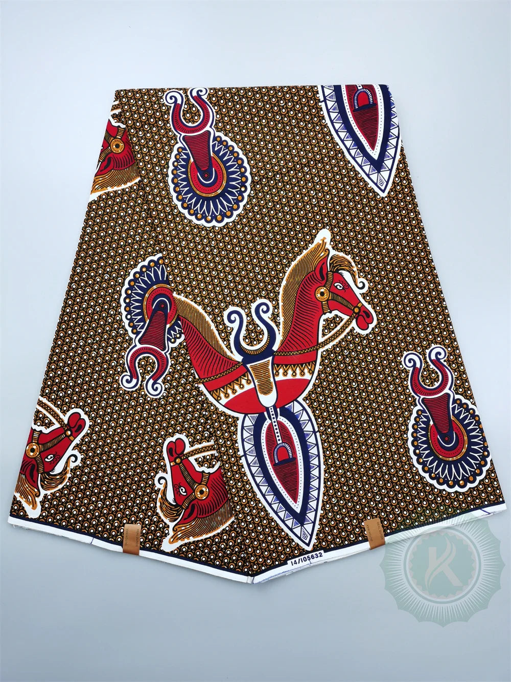 Tissu Wax Hollandais Véritable 100% Coton – Pagne Africain, 6 Yards