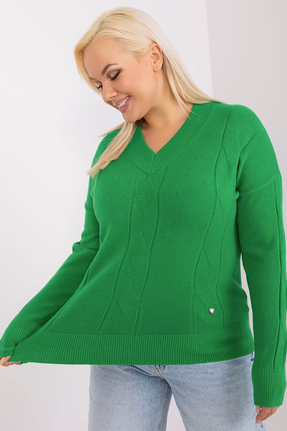 Plus size sweater model 190061 Factory Price