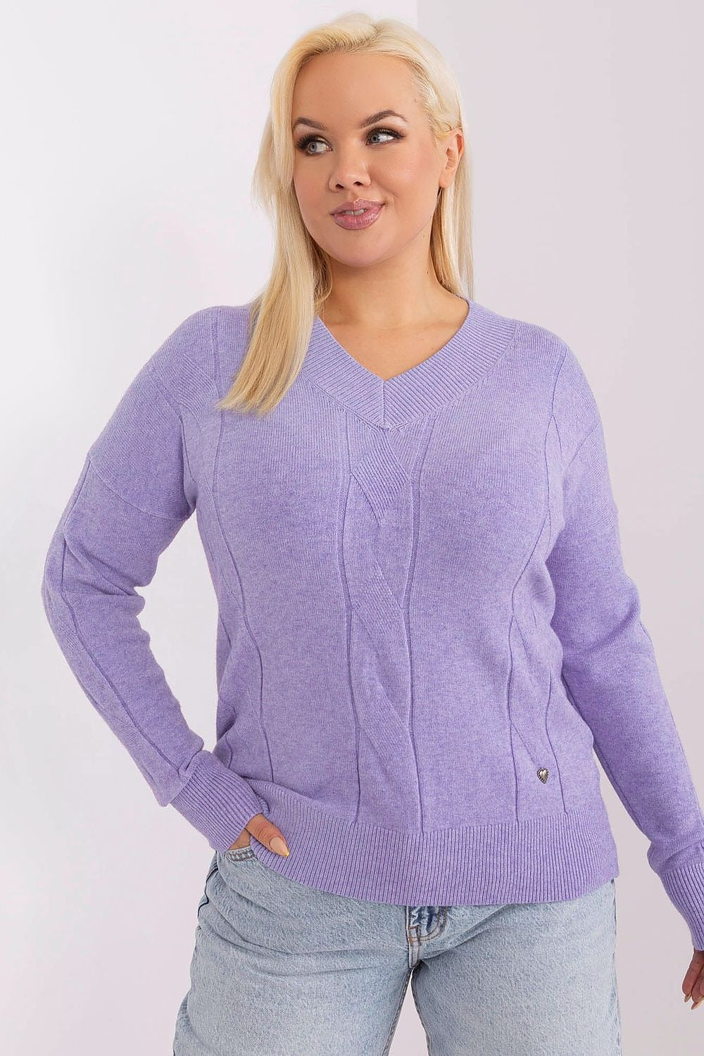 Plus size sweater model 190061 Factory Price