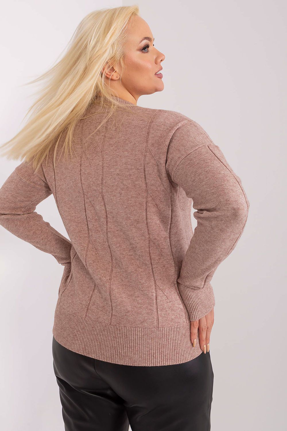 Plus size sweater model 190061 Factory Price