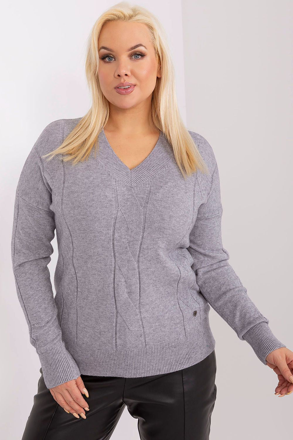 Plus size sweater model 190061 Factory Price