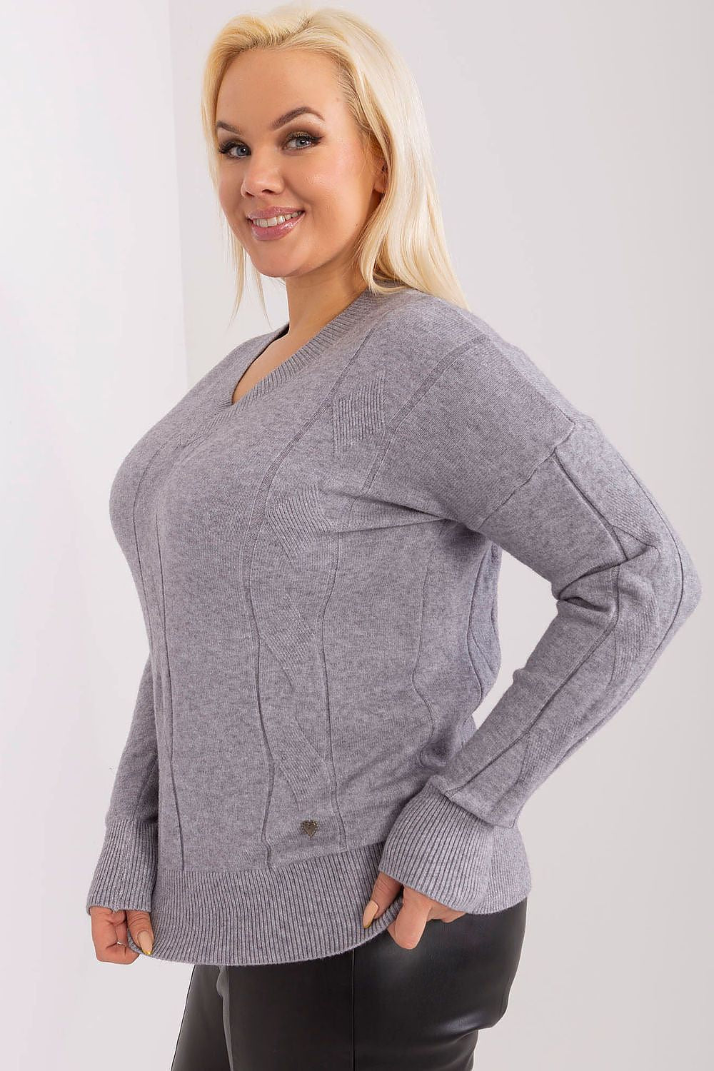 Plus size sweater model 190061 Factory Price