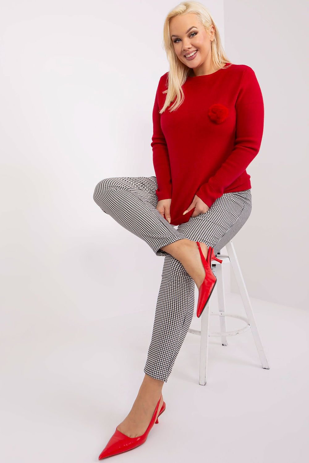 Plus size sweater model 190072 Factory Price