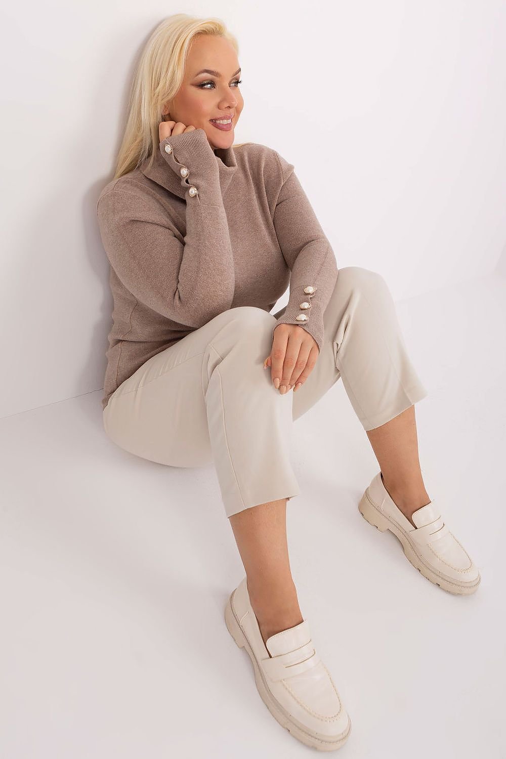Plus size sweater model 190082 Factory Price