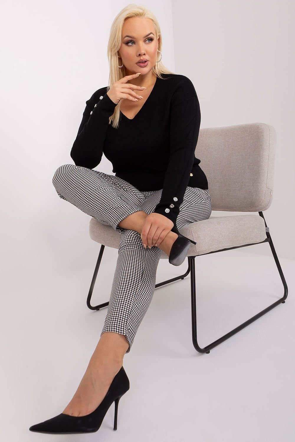 Plus size sweater model 190091 Factory Price