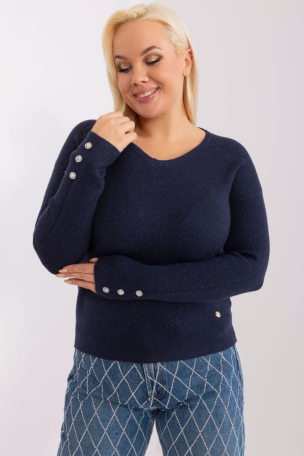 Plus size sweater model 190091 Factory Price