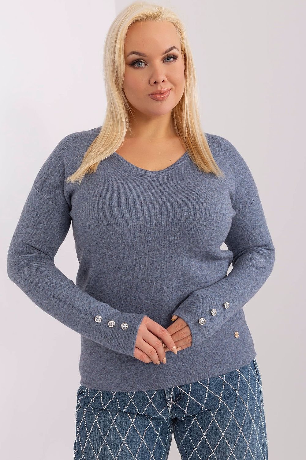 Plus size sweater model 190091 Factory Price