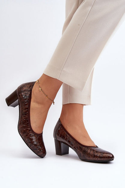 Escarpins talon large model 192919 Step in style