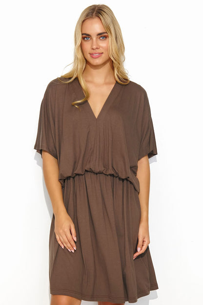 Robe de jour model 192945 Makadamia