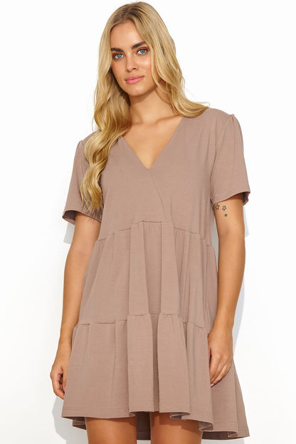 Robe de jour model 192951 Makadamia