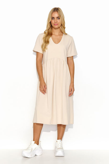 Robe de jour model 193201 Makadamia