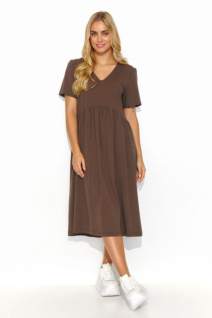 Robe de jour model 193201 Makadamia