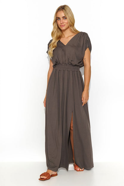 Robe de jour model 193207 Makadamia