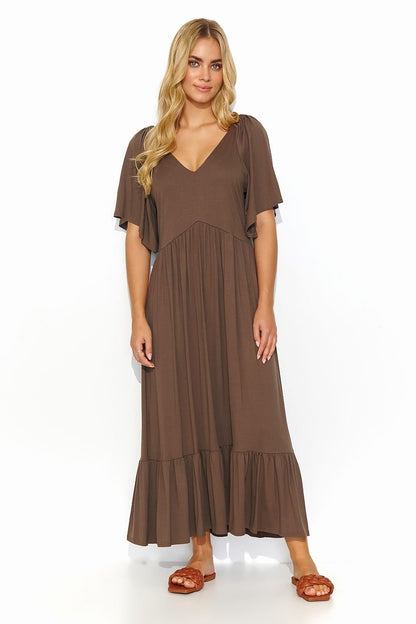 Robe de jour model 193212 Makadamia