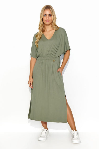 Robe de jour model 193224 Makadamia