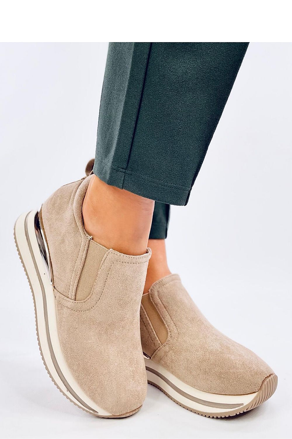 Low shoes with buskins model 194028 Inello