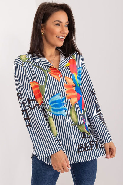 Chemise manche longue model 194188 Italy Moda