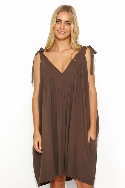 Robe de jour model 194350 Makadamia