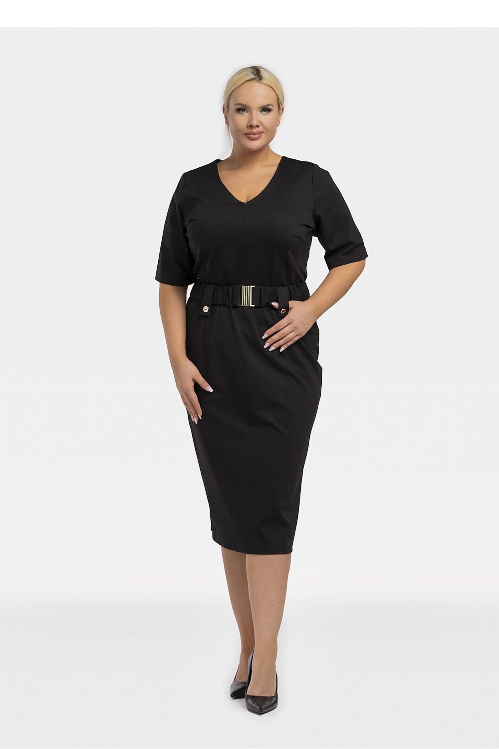 Plus size Dress model 195025 Karko