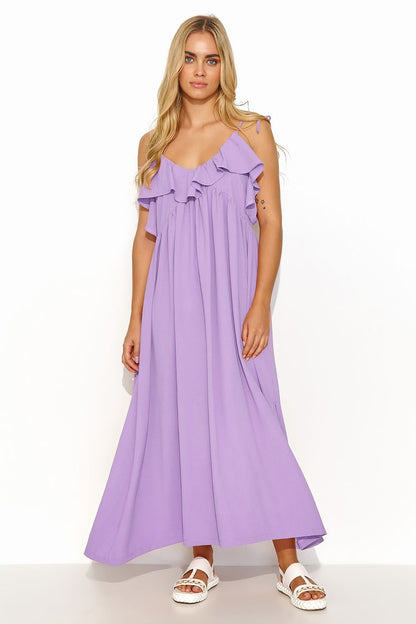 Robe de jour model 195014 Makadamia