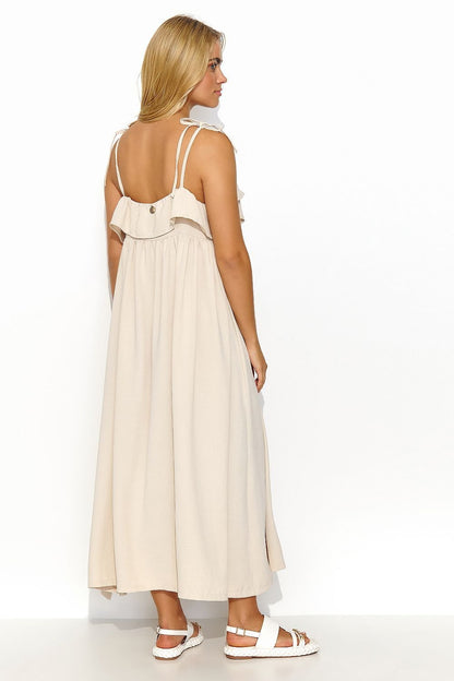 Robe de jour model 195014 Makadamia