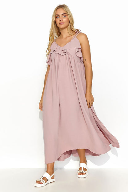 Robe de jour model 195014 Makadamia