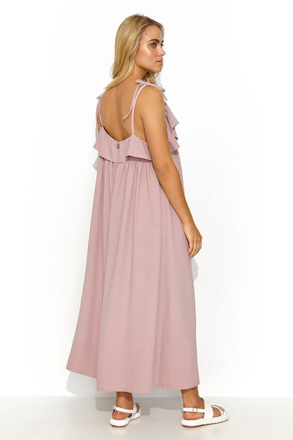 Robe de jour model 195014 Makadamia