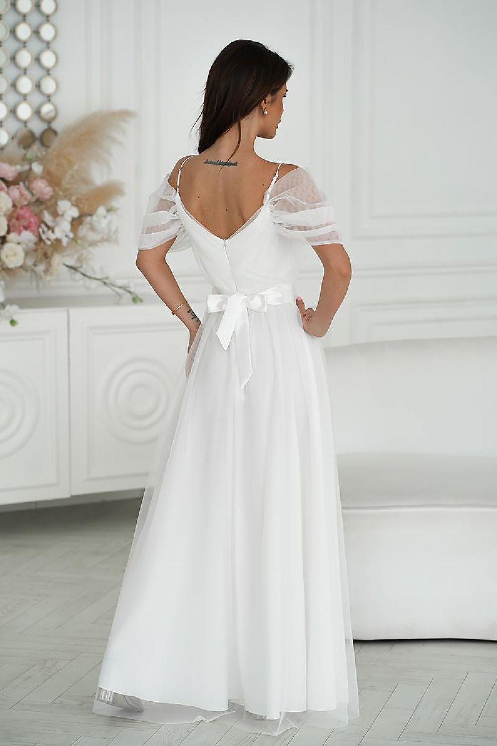 Robe longue model 203757 Bicotone