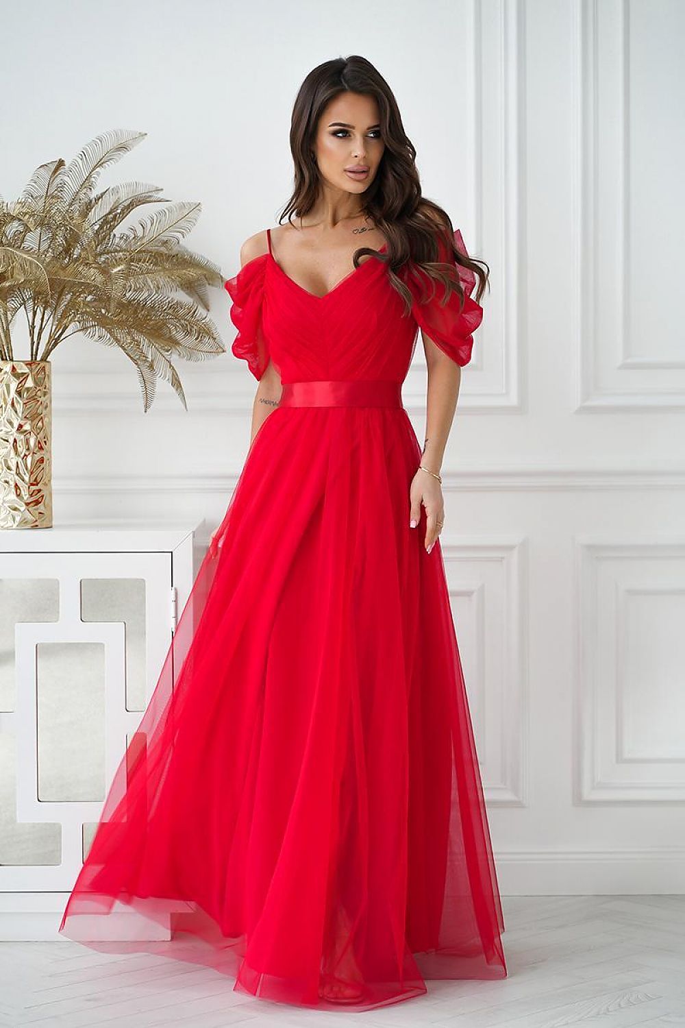 Robe longue model 203757 Bicotone