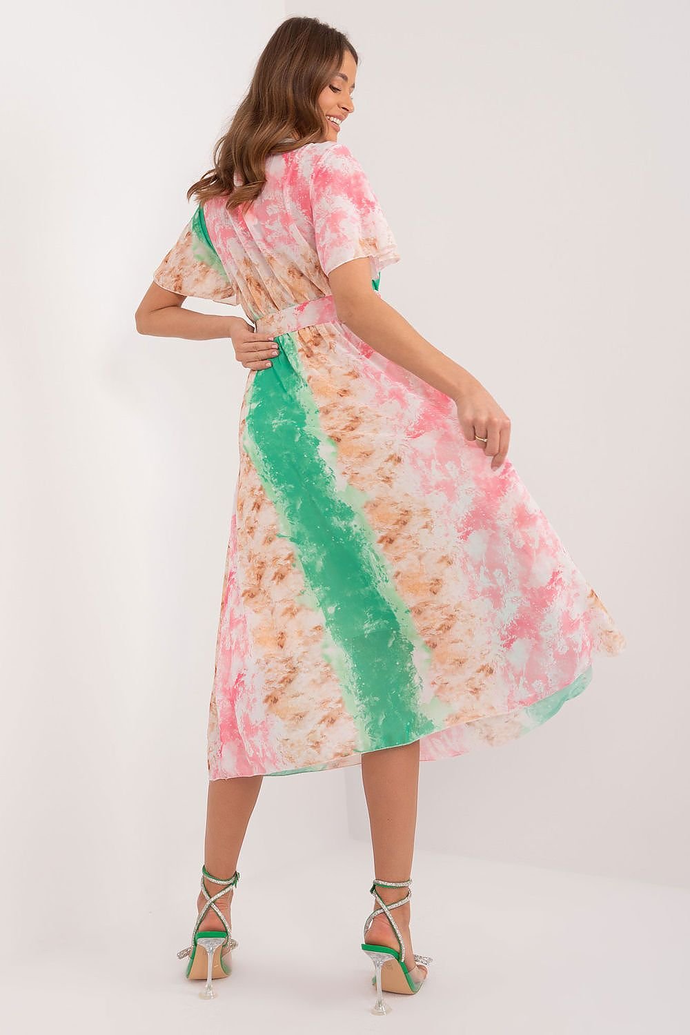 فستان نهاري موديل 196204 إيطاليا مودا