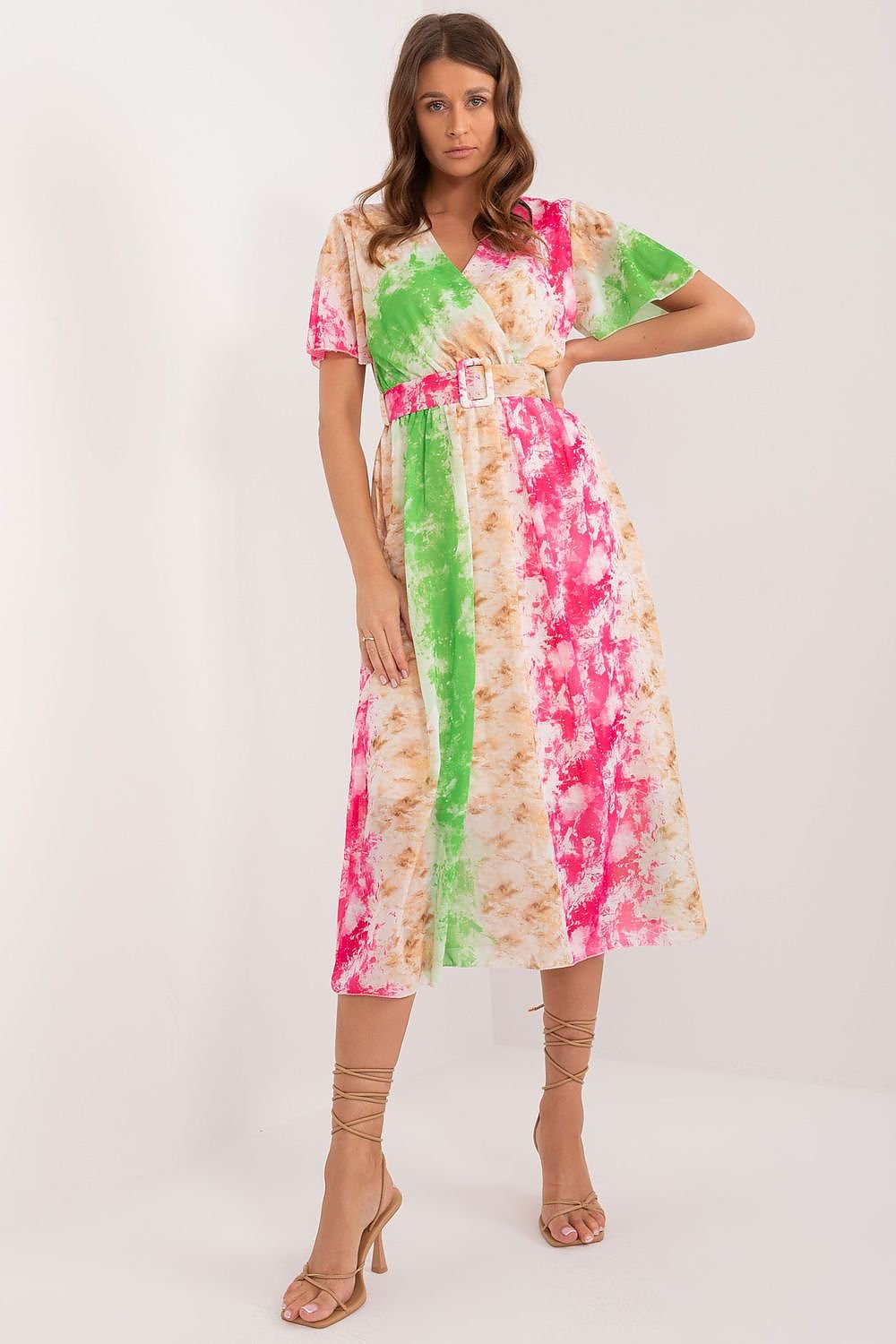 فستان نهاري موديل 196204 إيطاليا مودا