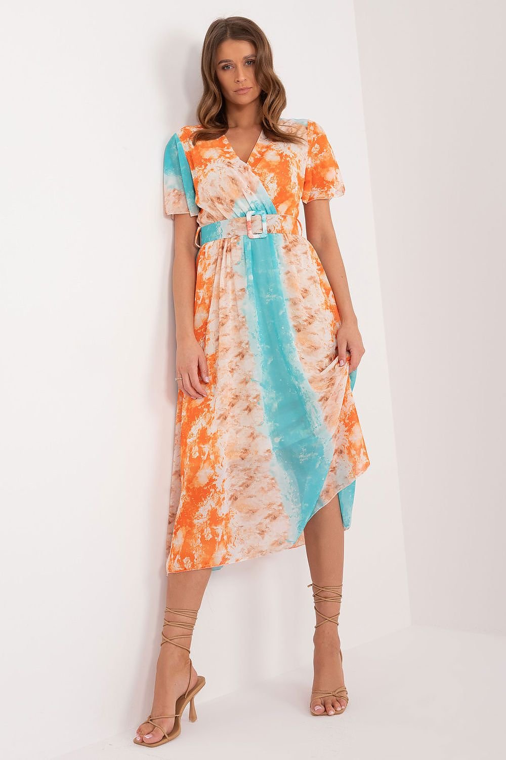 فستان نهاري موديل 196204 إيطاليا مودا